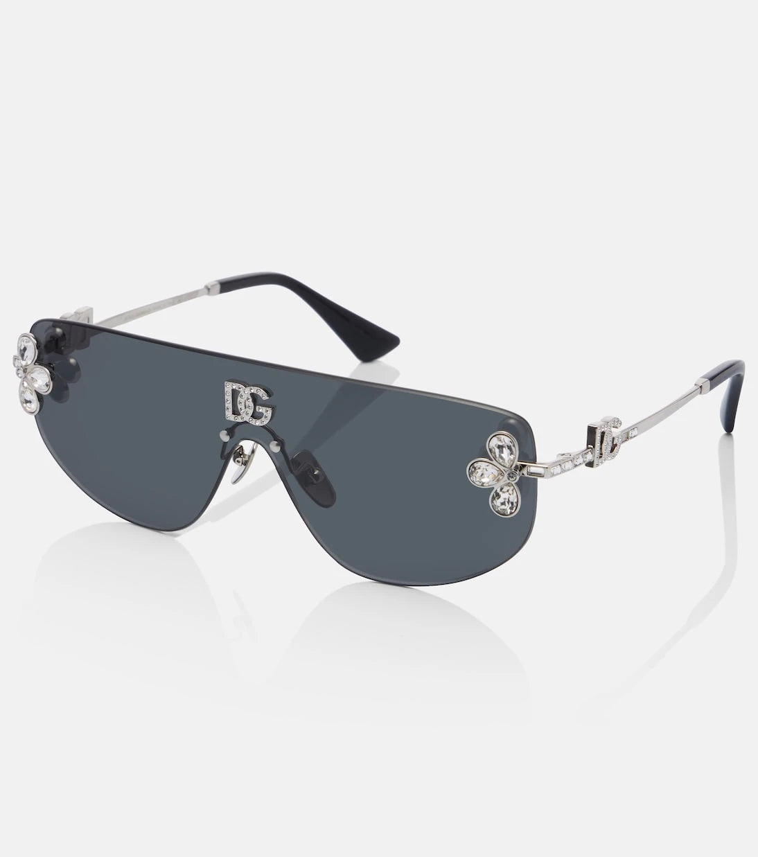 Dolce&Gabbana - DG crystal-embellished aviator sunglasses