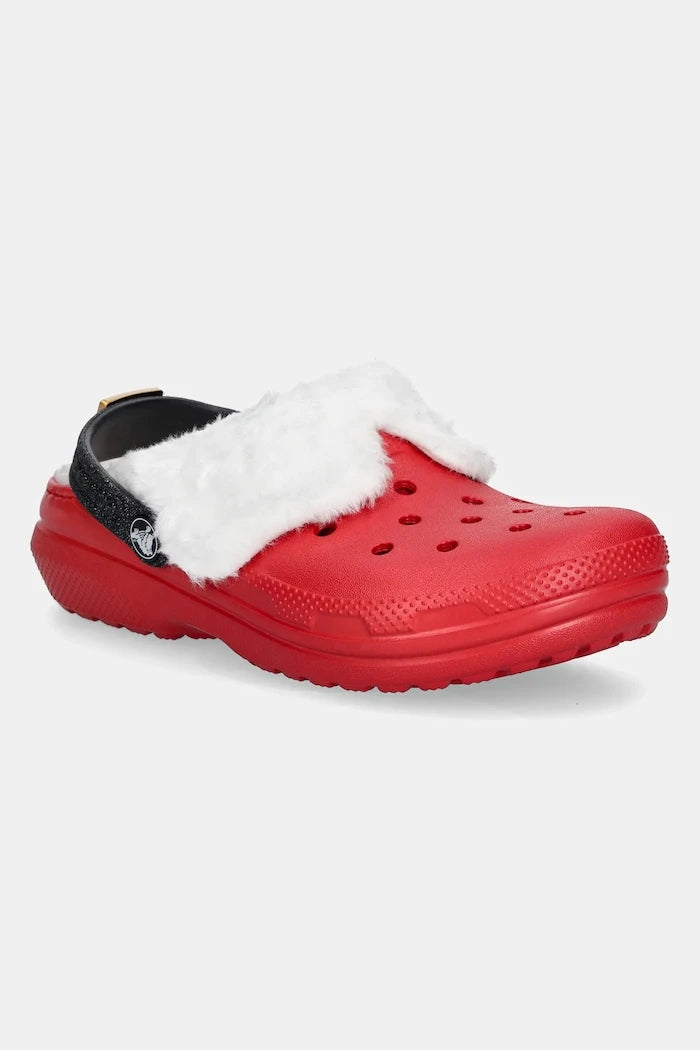Детски чехли Crocs CLASSIC LINED SANTA CLOG