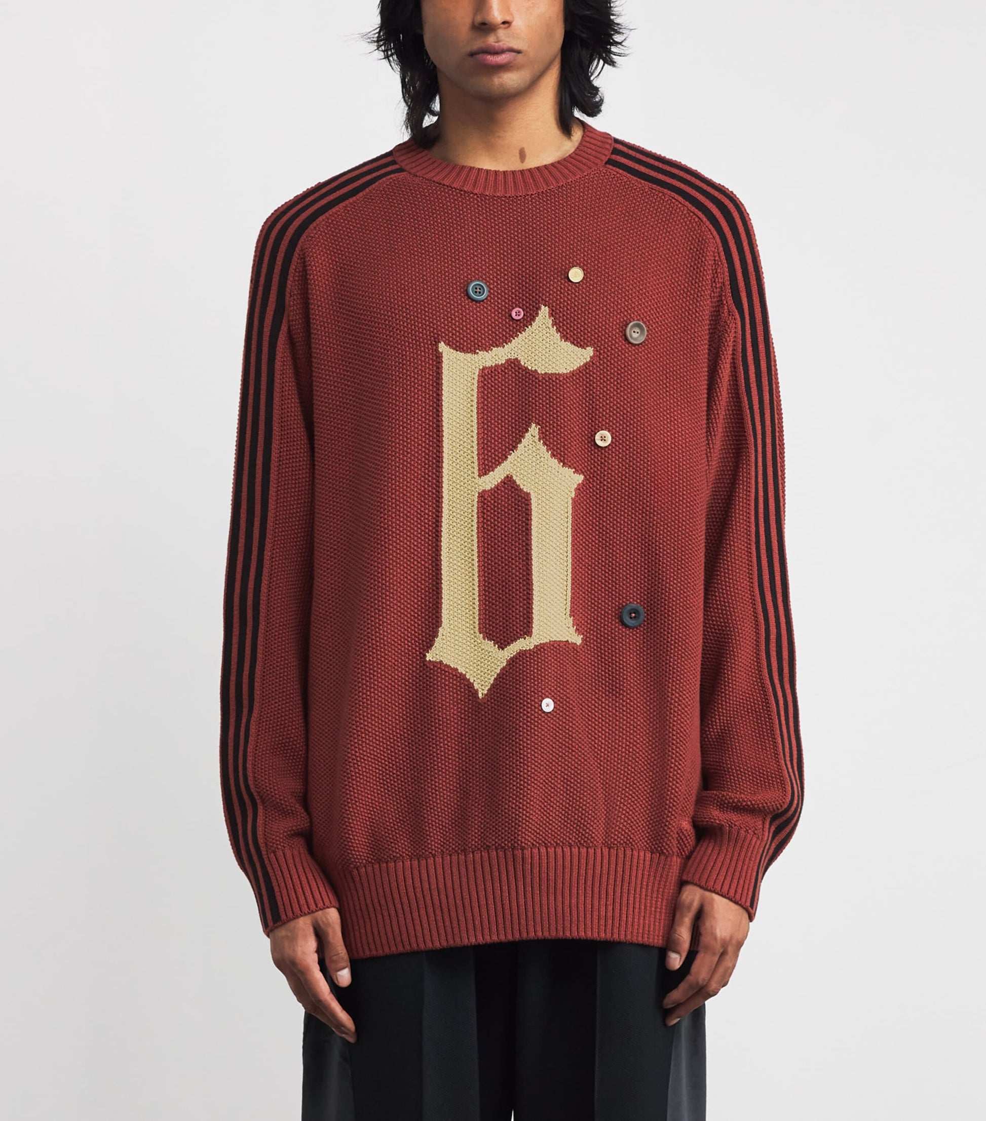 Red Originals x Song for the Mute Cotton Knit Button Sweater