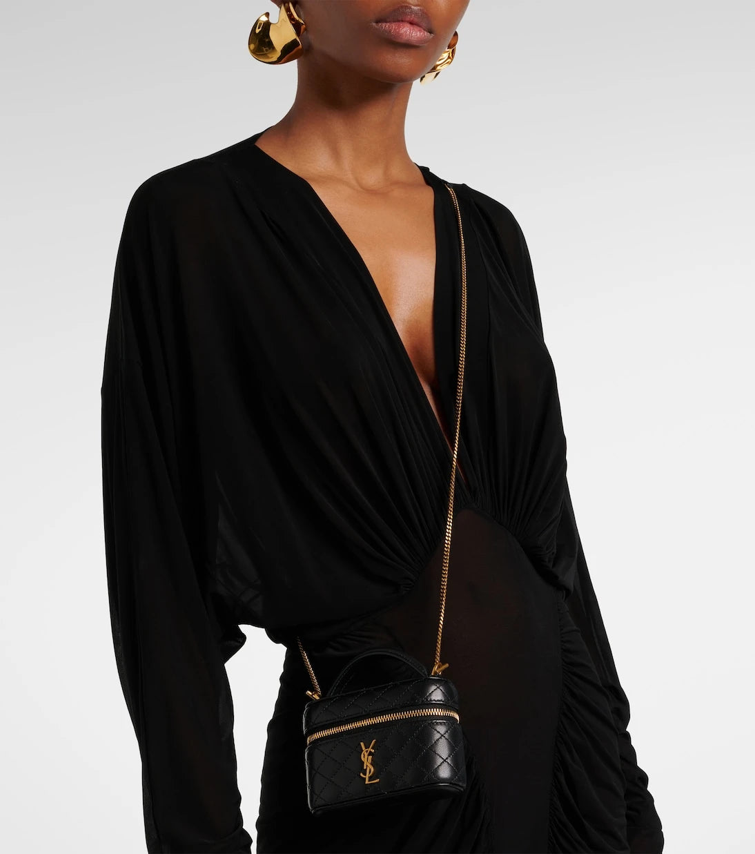 Saint Laurent - Gaby Micro leather crossbody bag