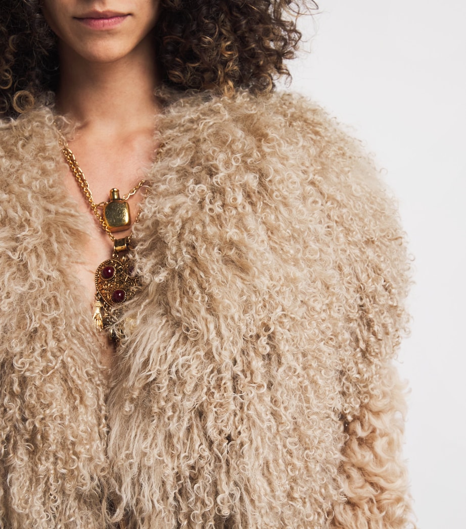 Brown Cashmere Longline Coat