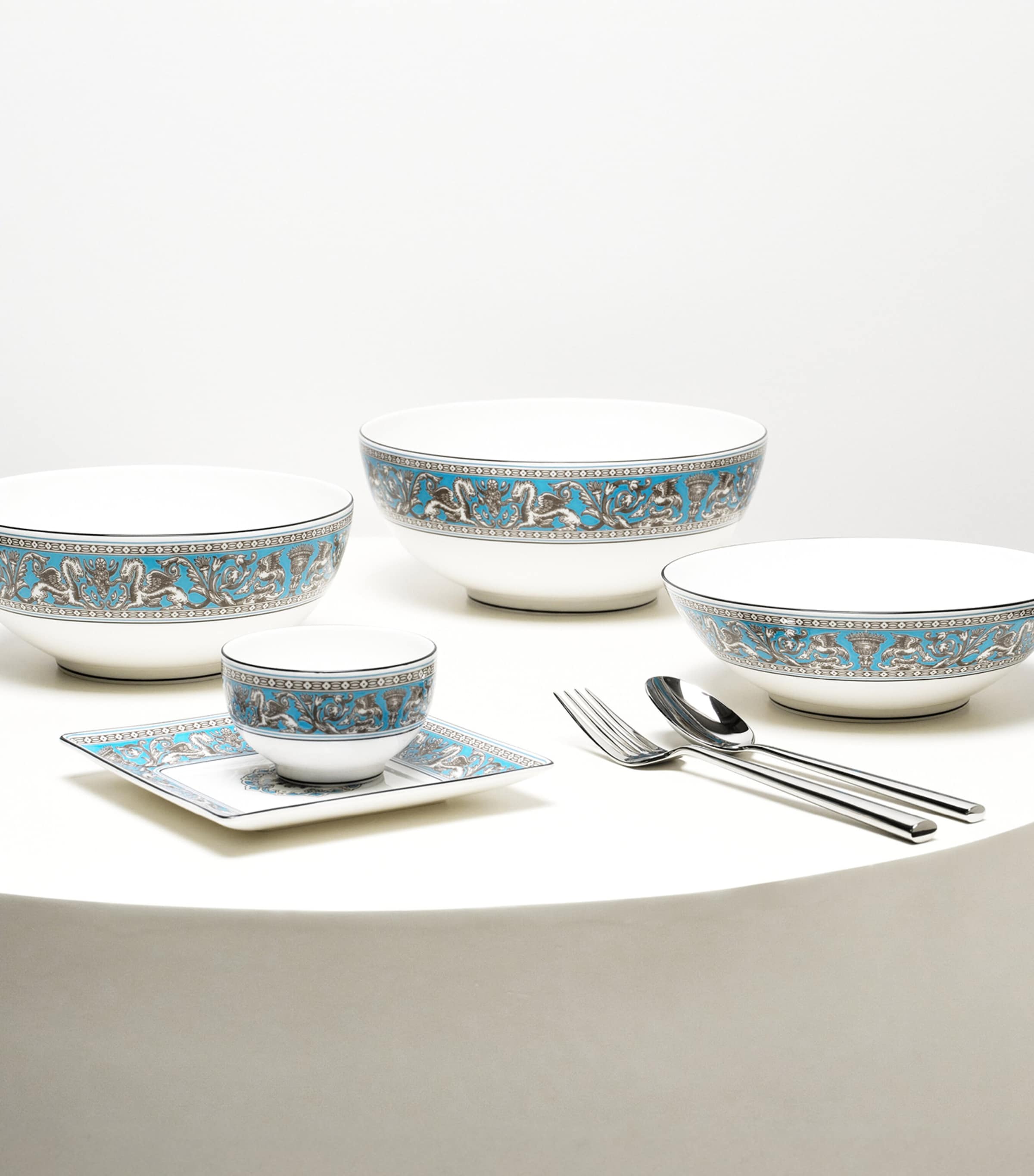 Florentine Turquoise Tea Bowl (8cm)