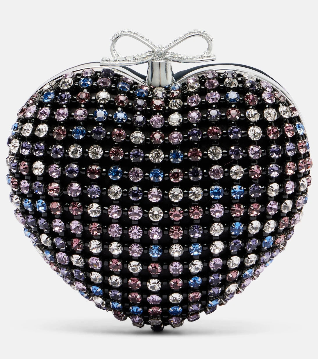 Self-Portrait - Crystal-embellished clutch