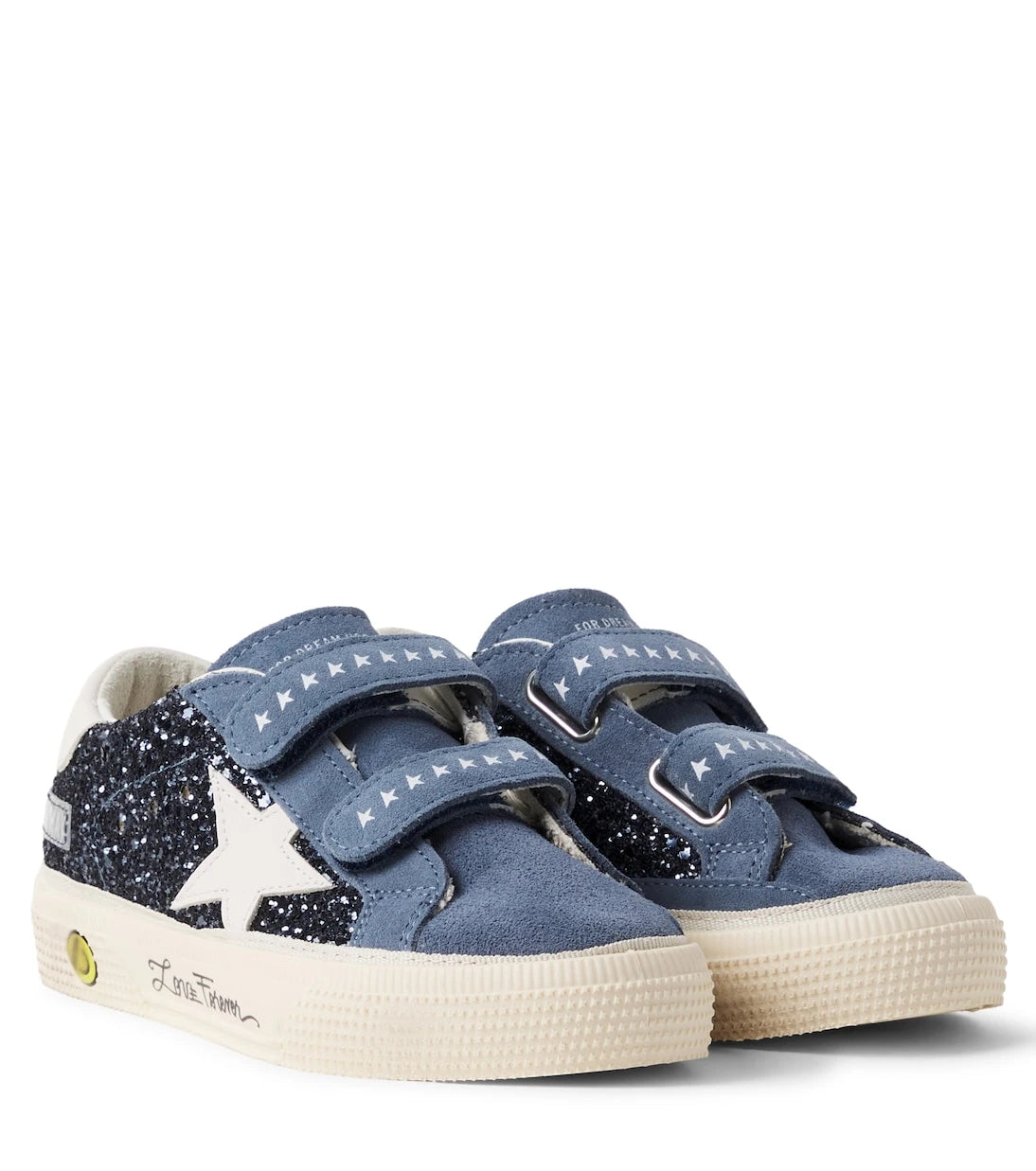 Golden Goose Kids - May glitter suede sneakers
