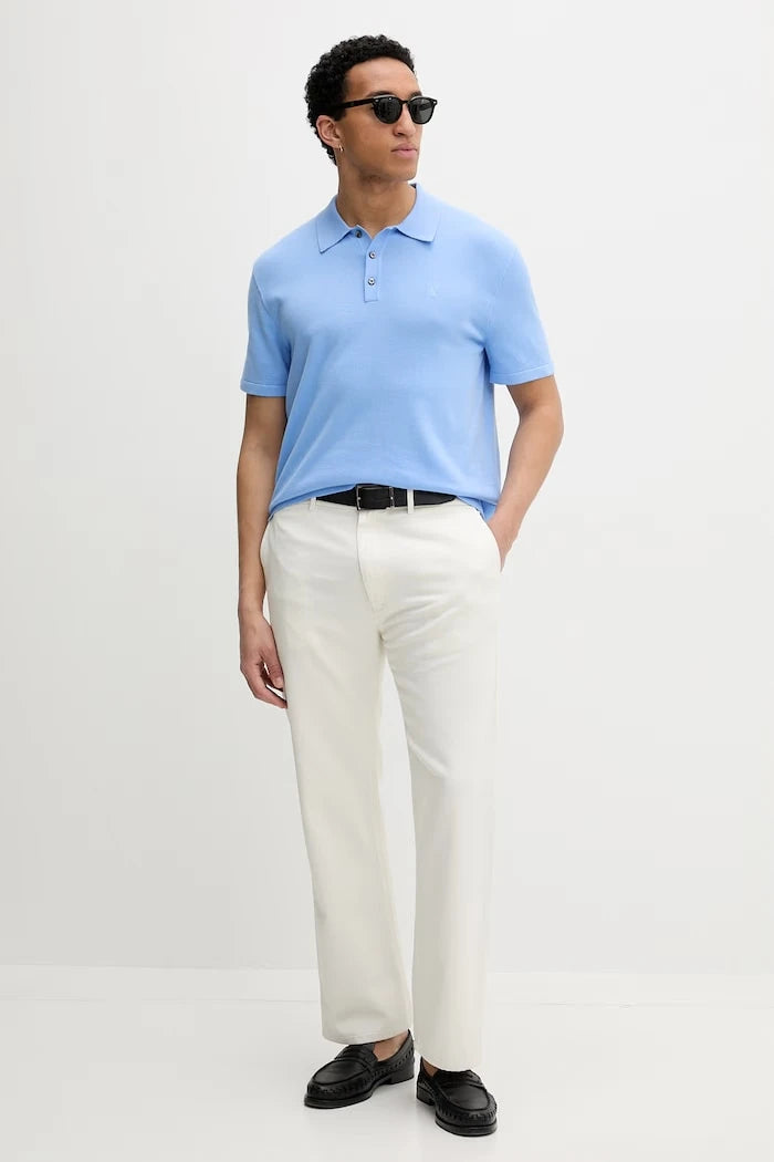Calvin Klein erkek pamuklu yakalı polo tişört