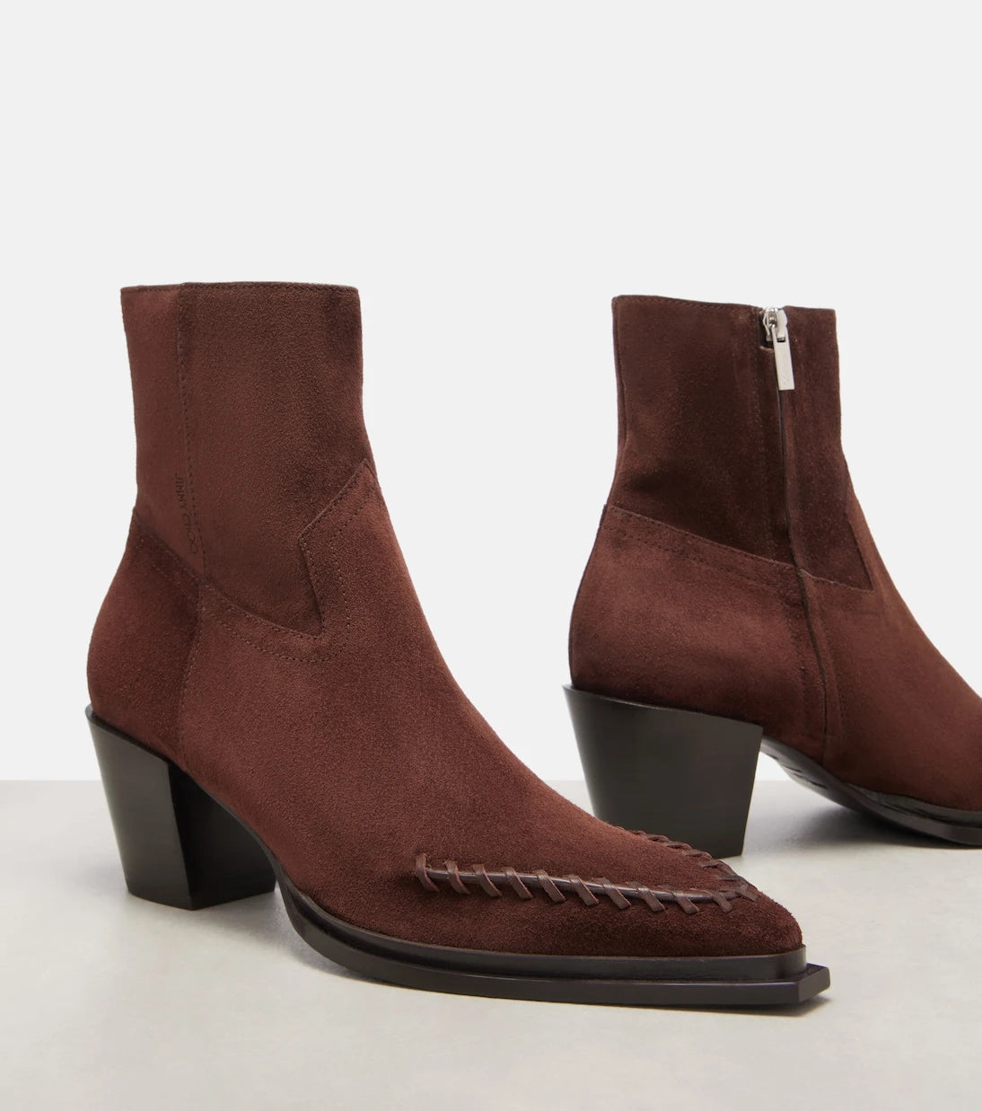 Jimmy Choo - جزمة الكاحل Cece 60 من الشمواه