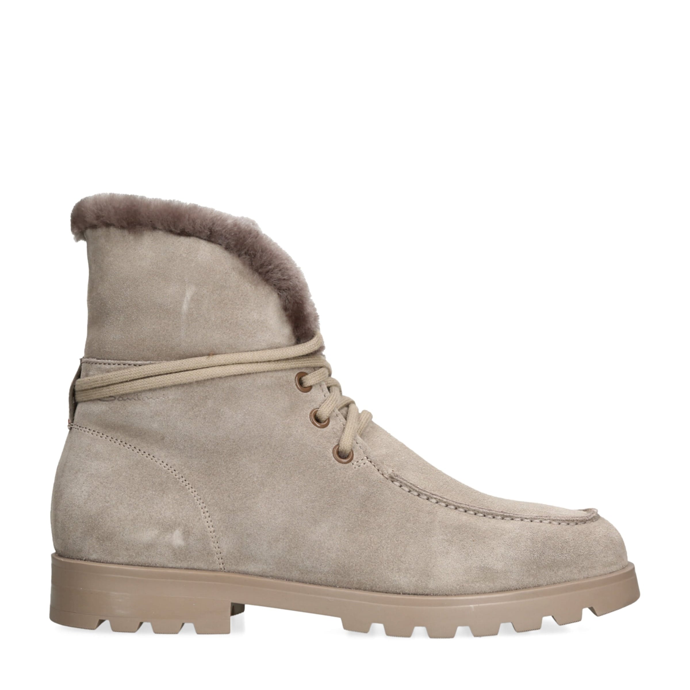 Grey Suede Detroit Boots