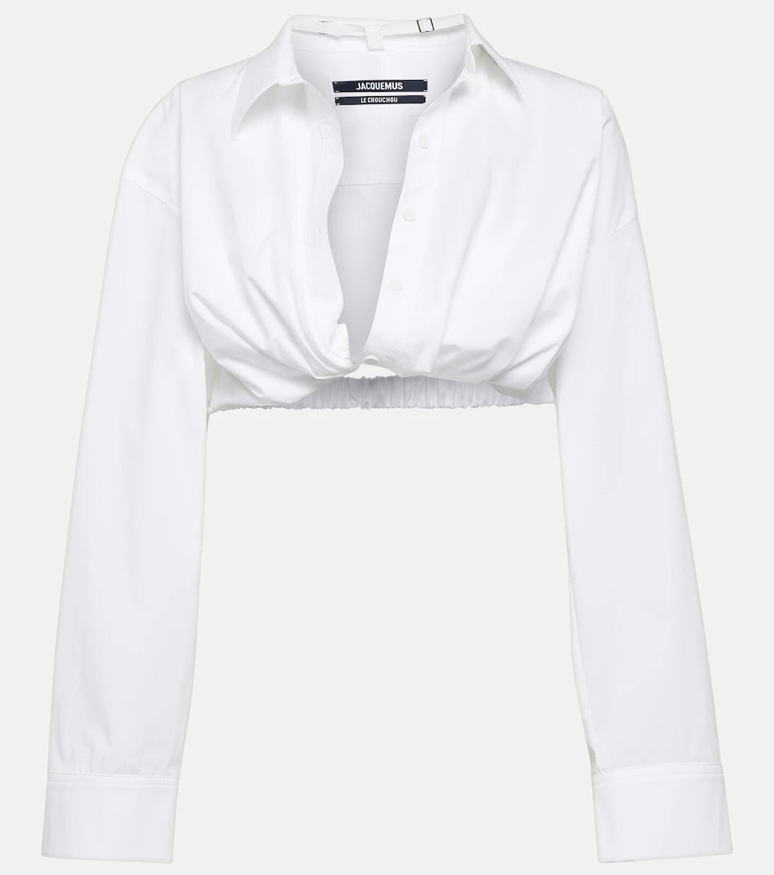 Jacquemus - بلوزة La Chemise Bahia القصيرة من مزيج القطن