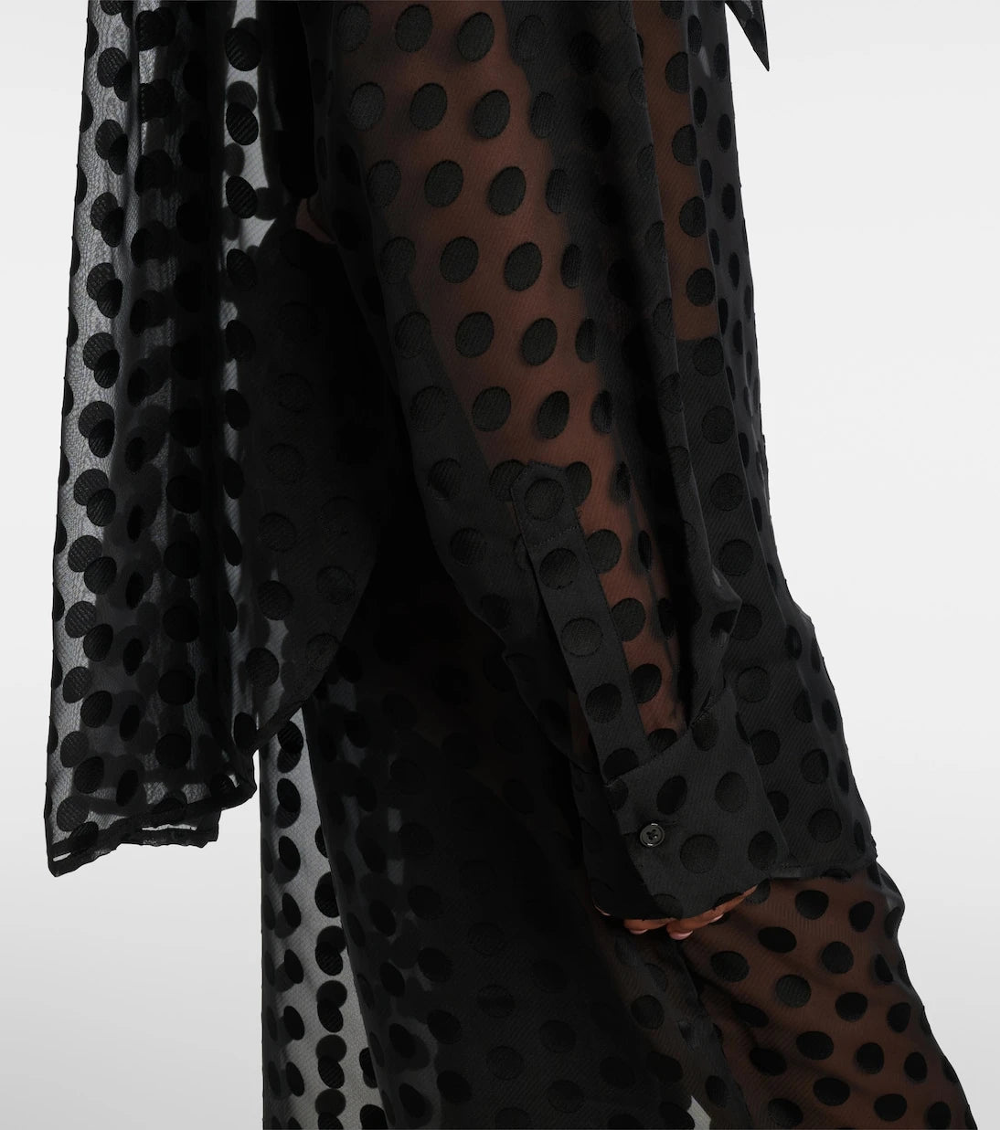 The Frankie Shop - Peri polka-dot sheer shirt