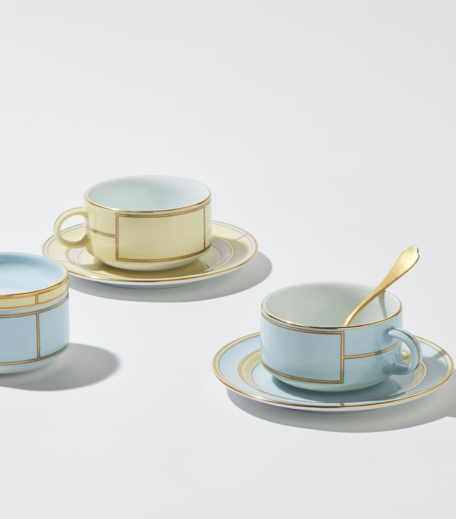 GINORI 1735 Porcelain Colonna Diva Celeste Teacup
