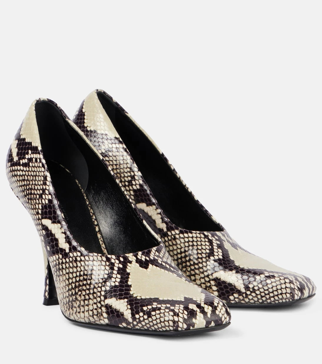 Khaite - Eva snake-effect leather pumps