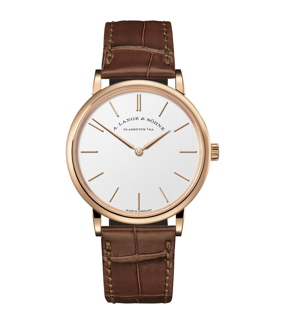 Rose Gold Saxonia Thin Watch 37mm