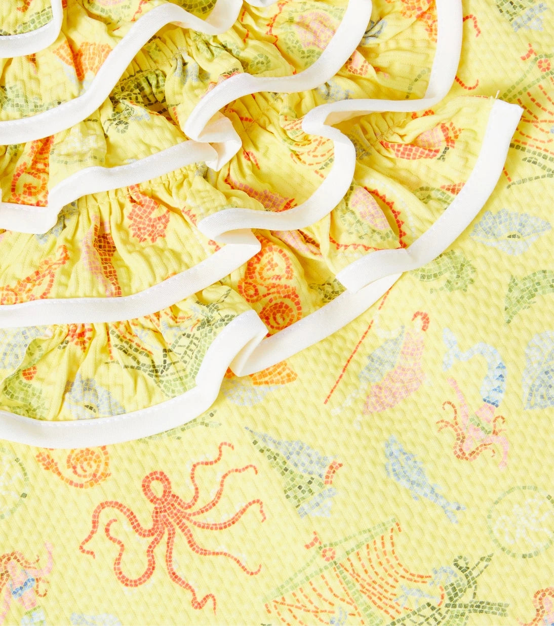 Marysia Bumby - Bumby Aman printed ruffled swimsuit
