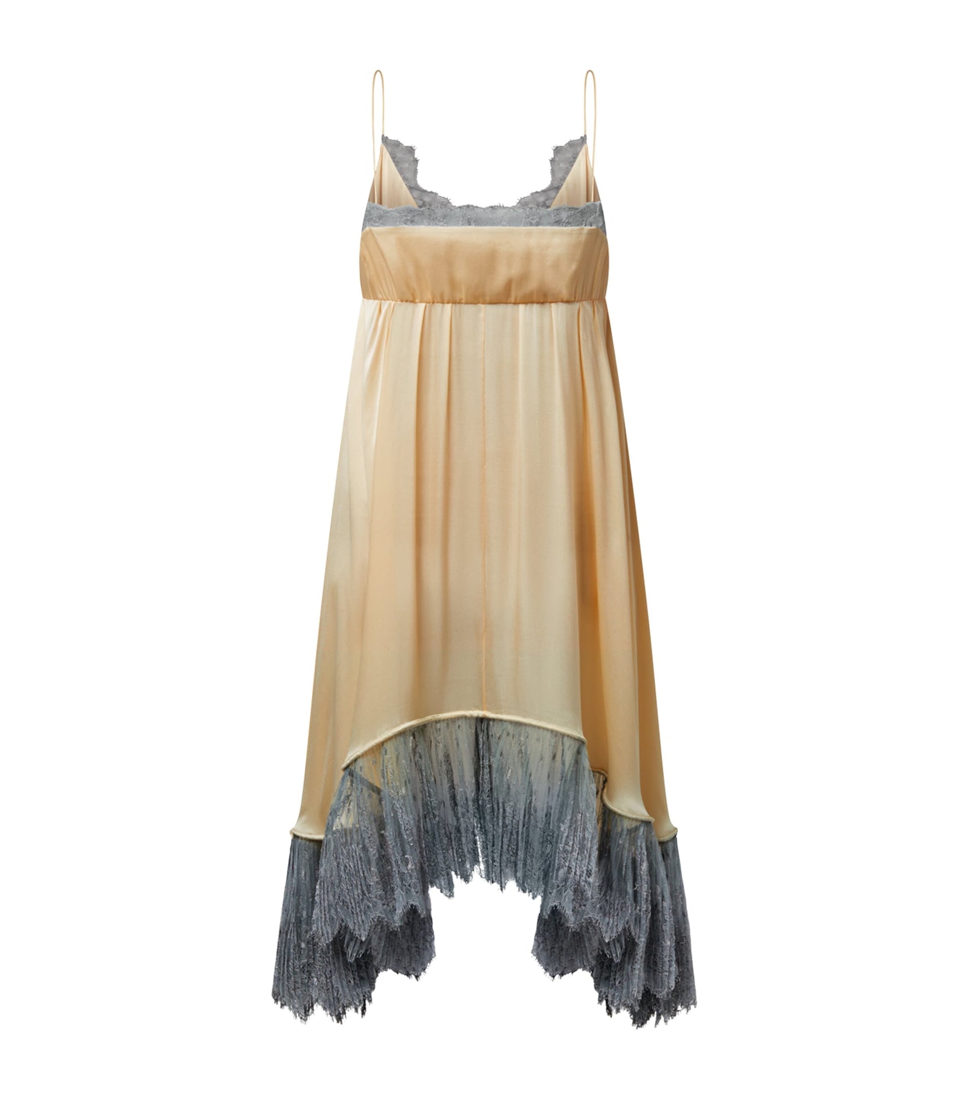 LOUIS VUITTON Multi Silk Lingerie Midi Dress