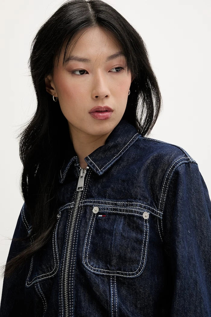 Tommy Jeans geçiş mevsimi kadın denim ceket