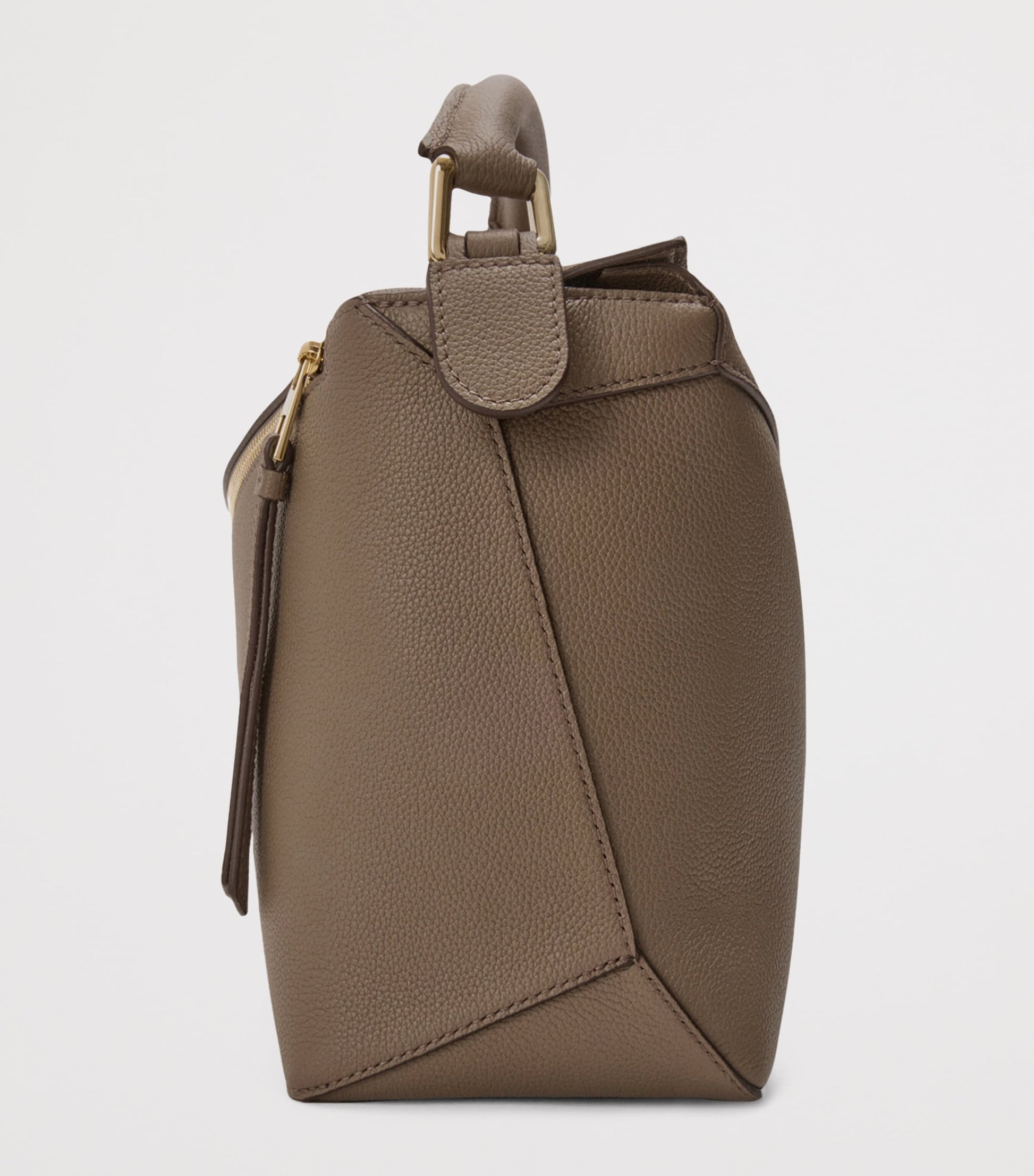 LOEWE Brown Medium Leather Puzzle Edge Top-Handle Bag