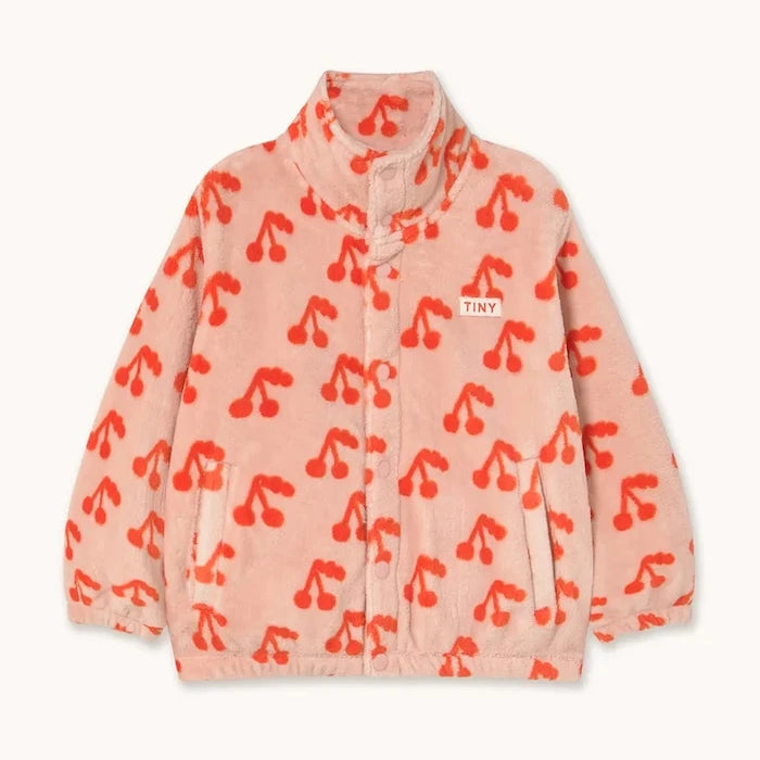 Детско яке Tinycottons CHERRIES POLAR JACKET