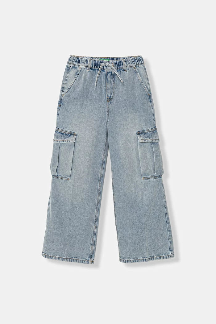 United Colors of Benetton Дънки wide leg за деца