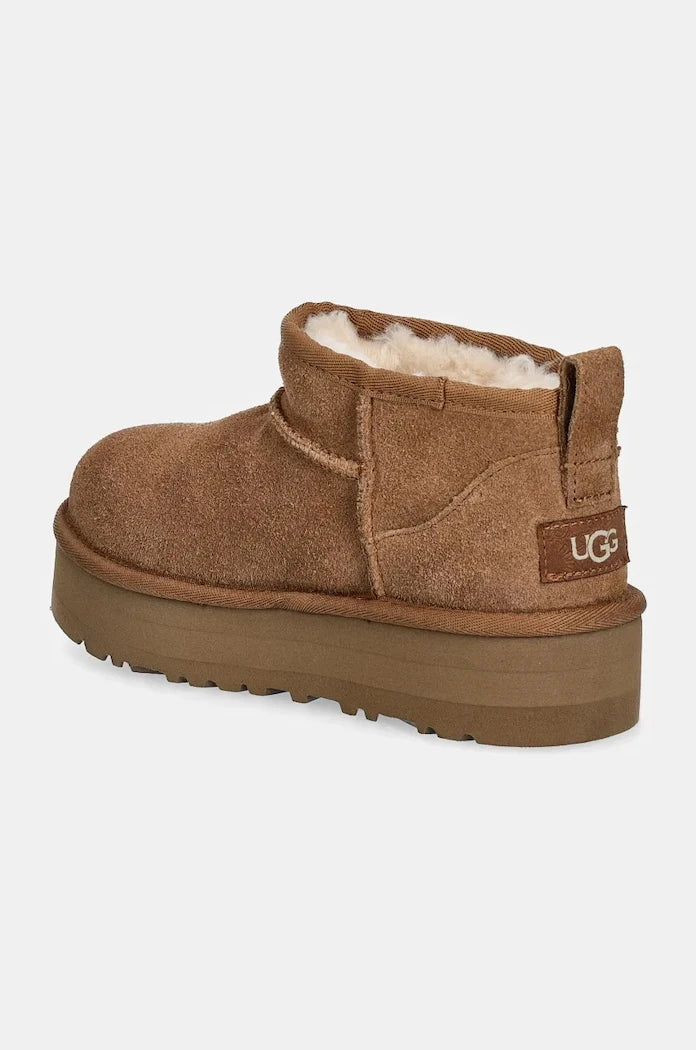 UGG апески за деца от велур CLASSIC ULTRA MINPLATFORM