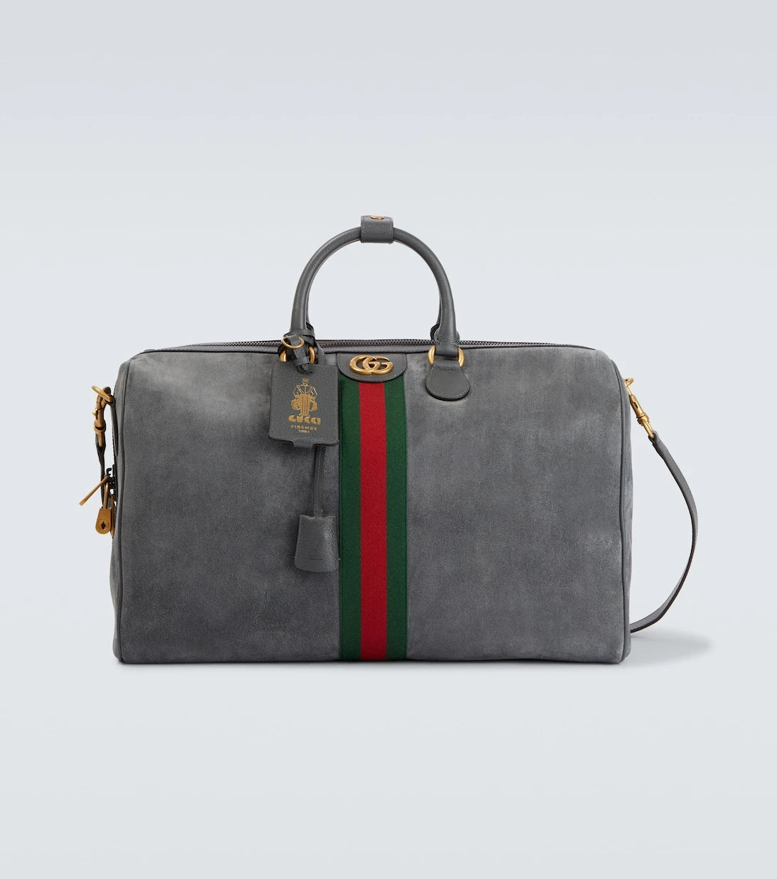 Gucci - حقيبة غوتشي سافوي دافل متوسطة من جلد الشمواه