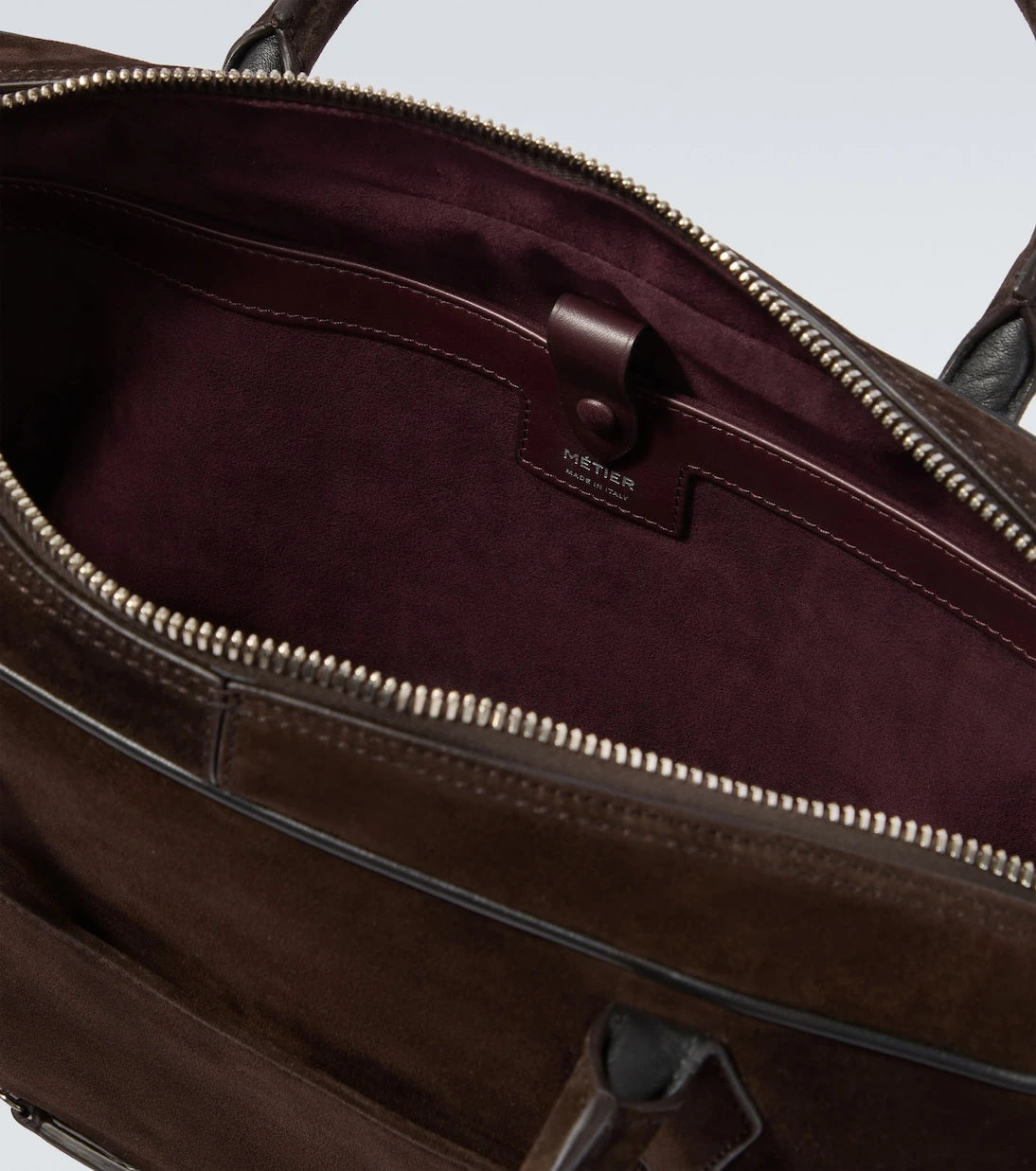 Métier - Closer Slim suede briefcase
