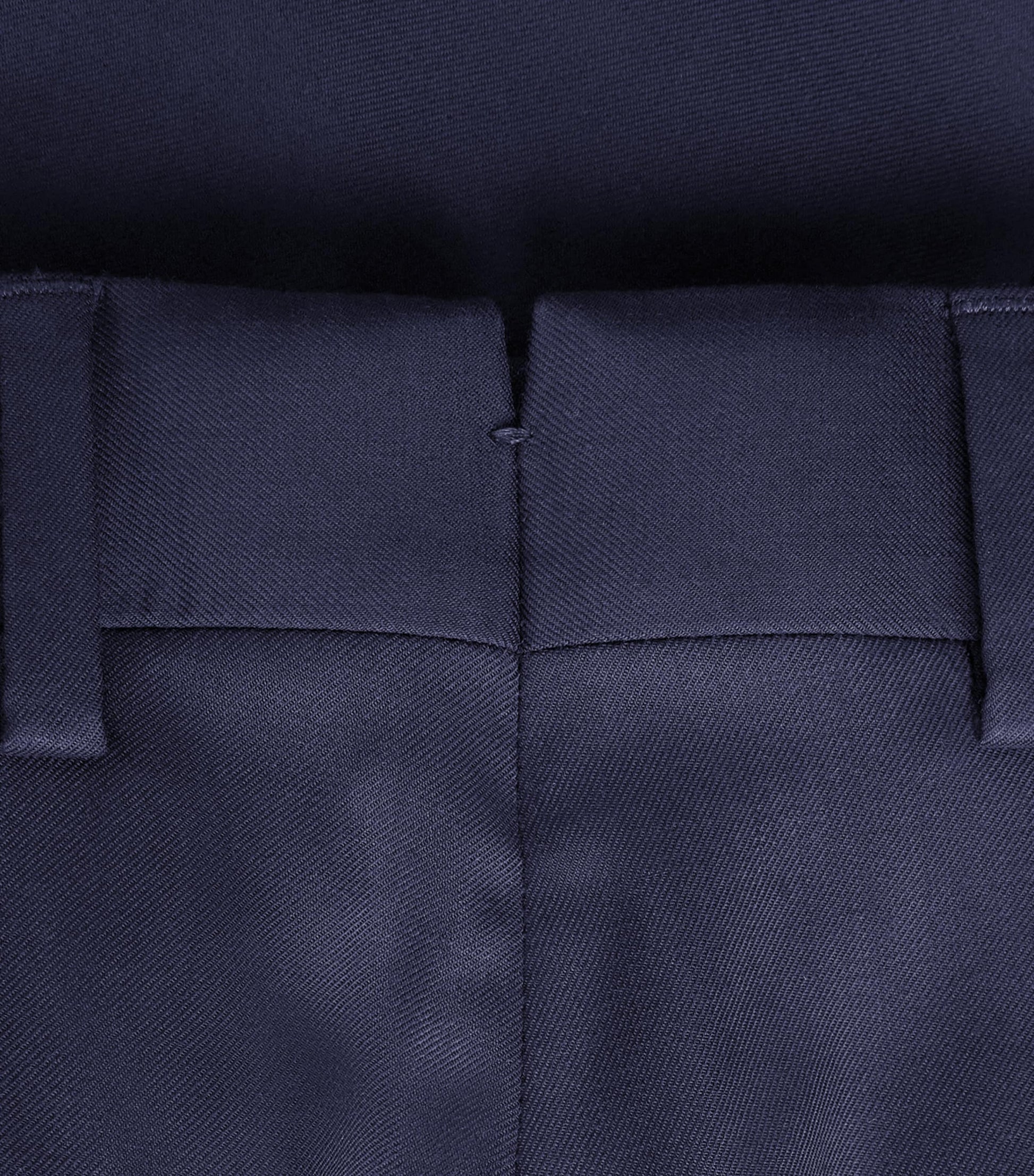 Wool Serge Straight Trousers