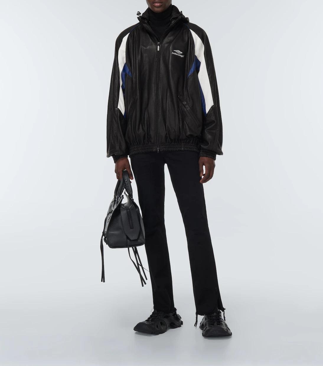Balenciaga - Leather hoodie