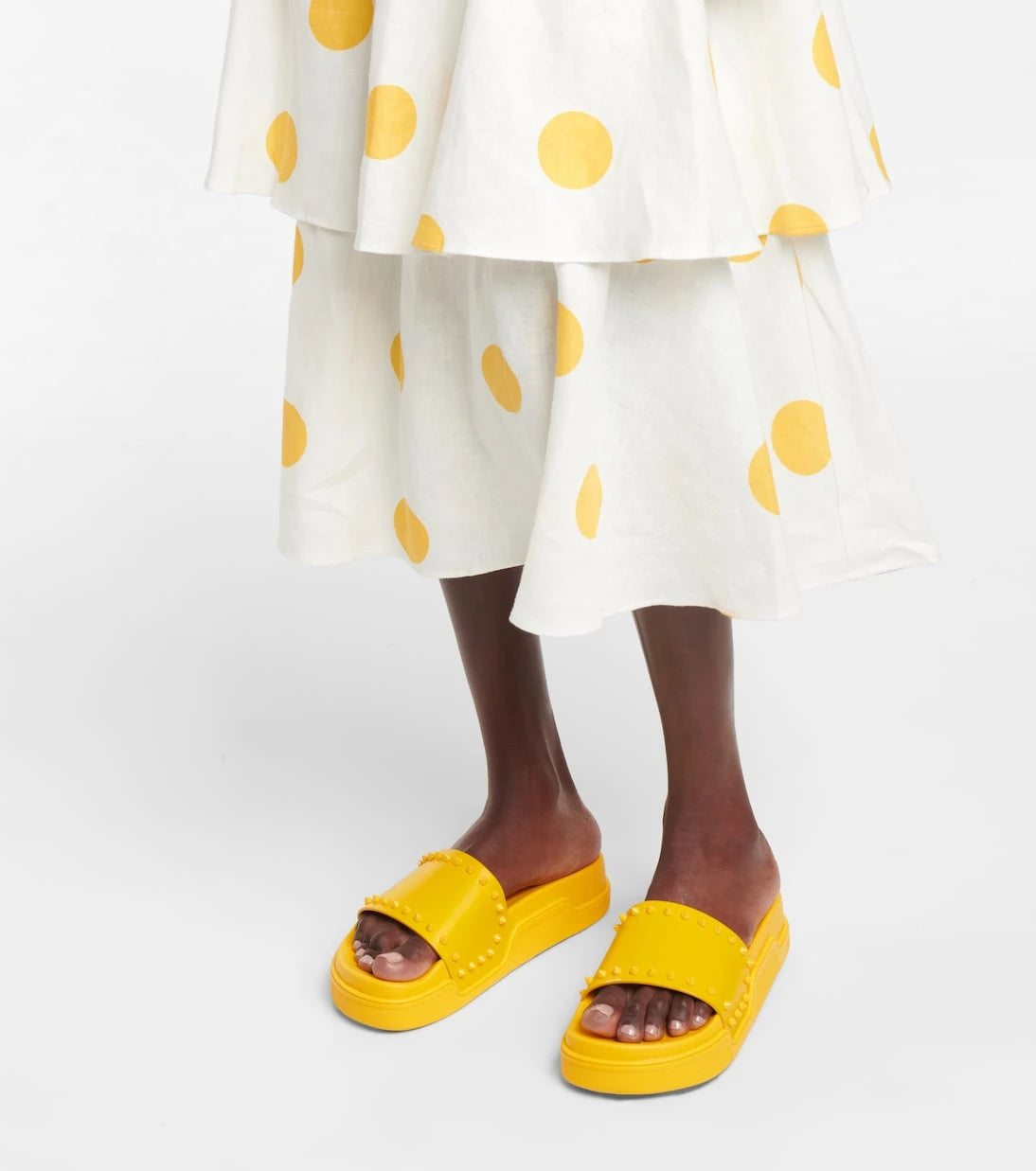Christian Louboutin - Pool Stud embellished slides