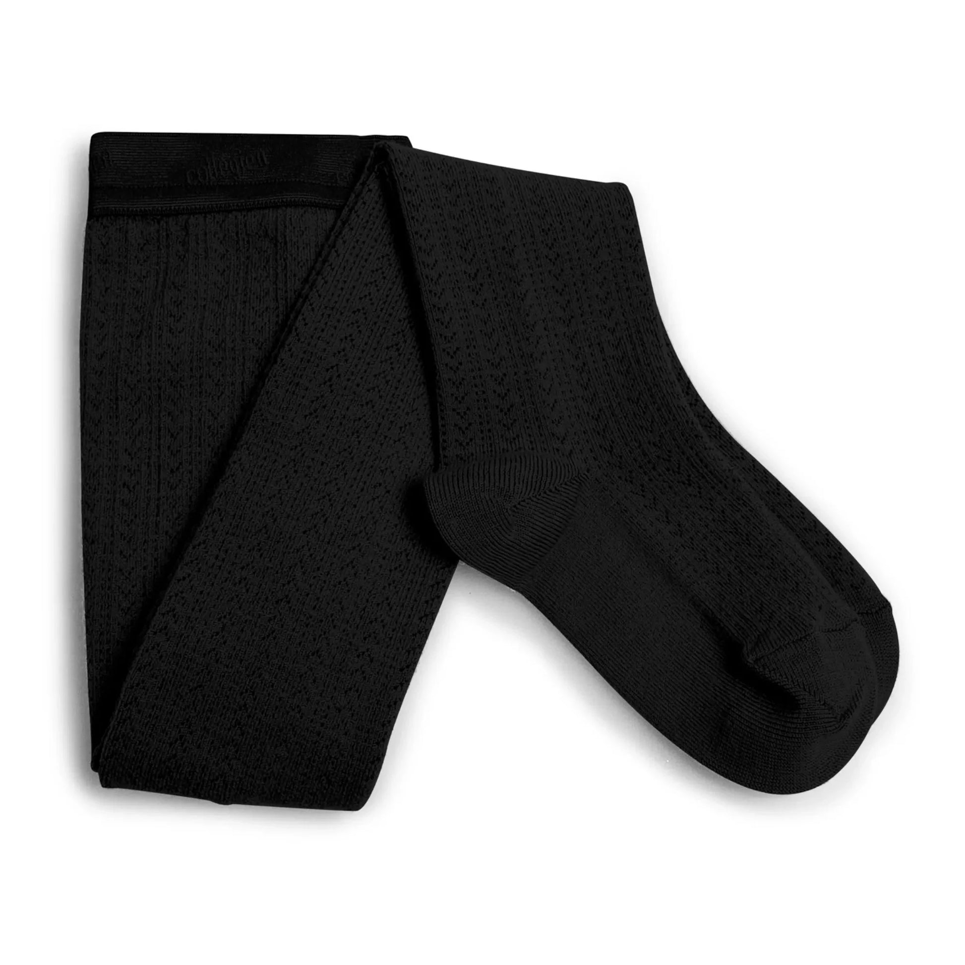 Collégien - Angélique merino wool tights | Black