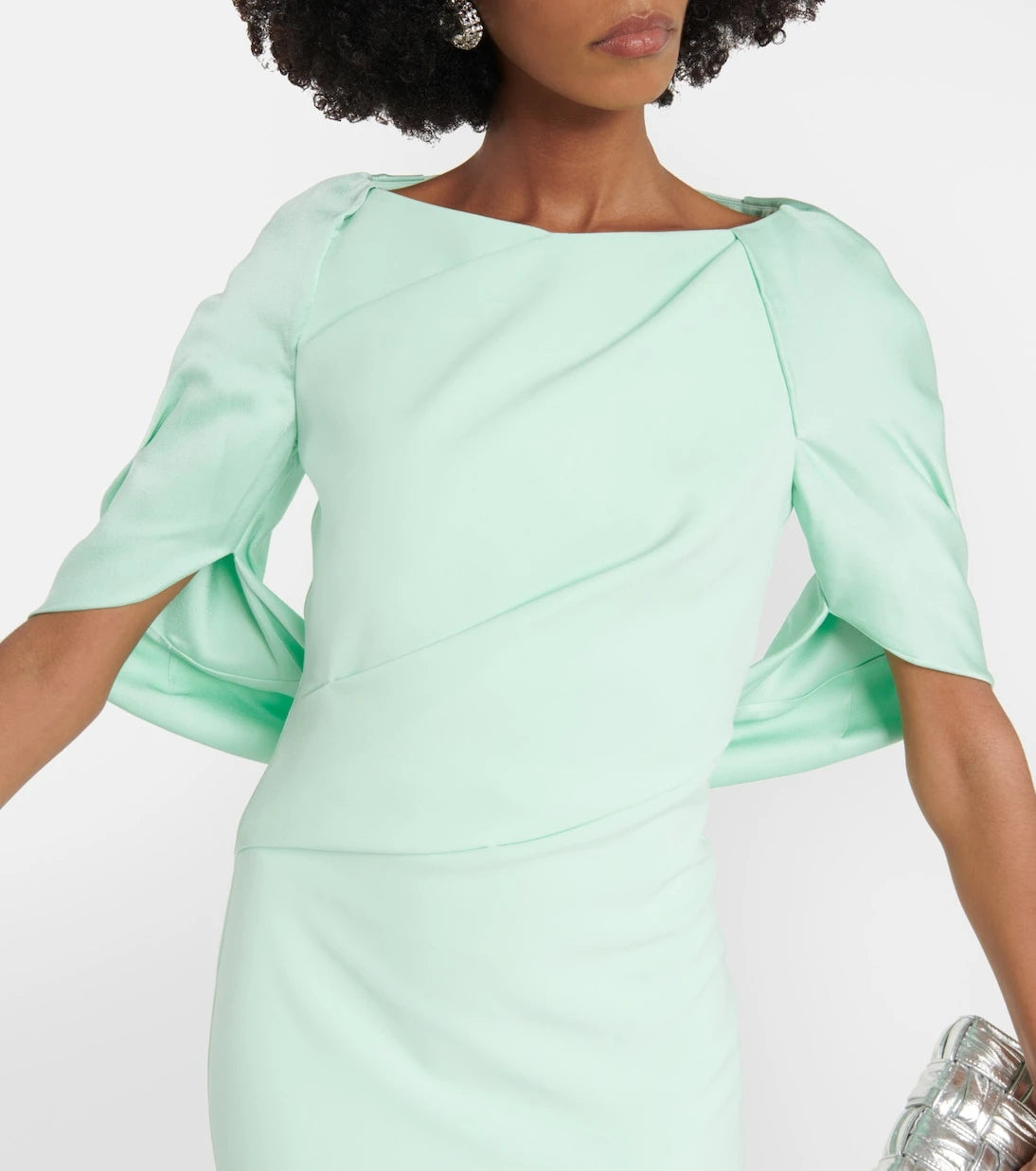 Safiyaa - Caped crêpe gown