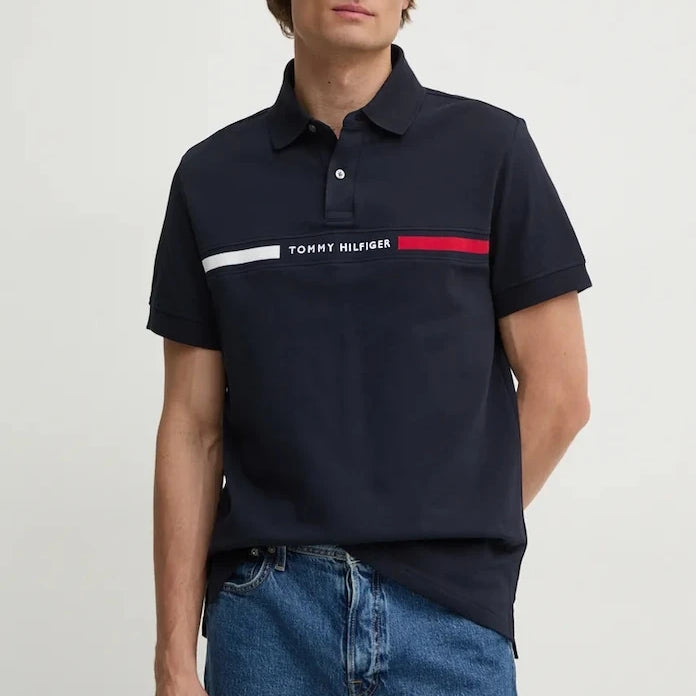 Тениска с яка Tommy Hilfiger
