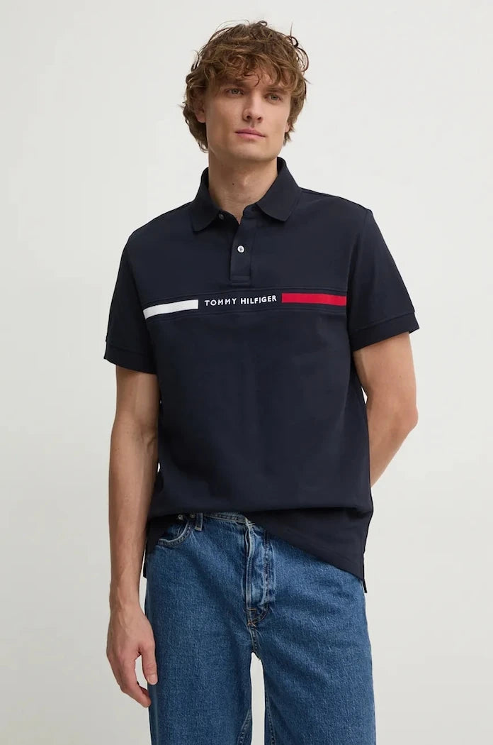 Тениска с яка Tommy Hilfiger