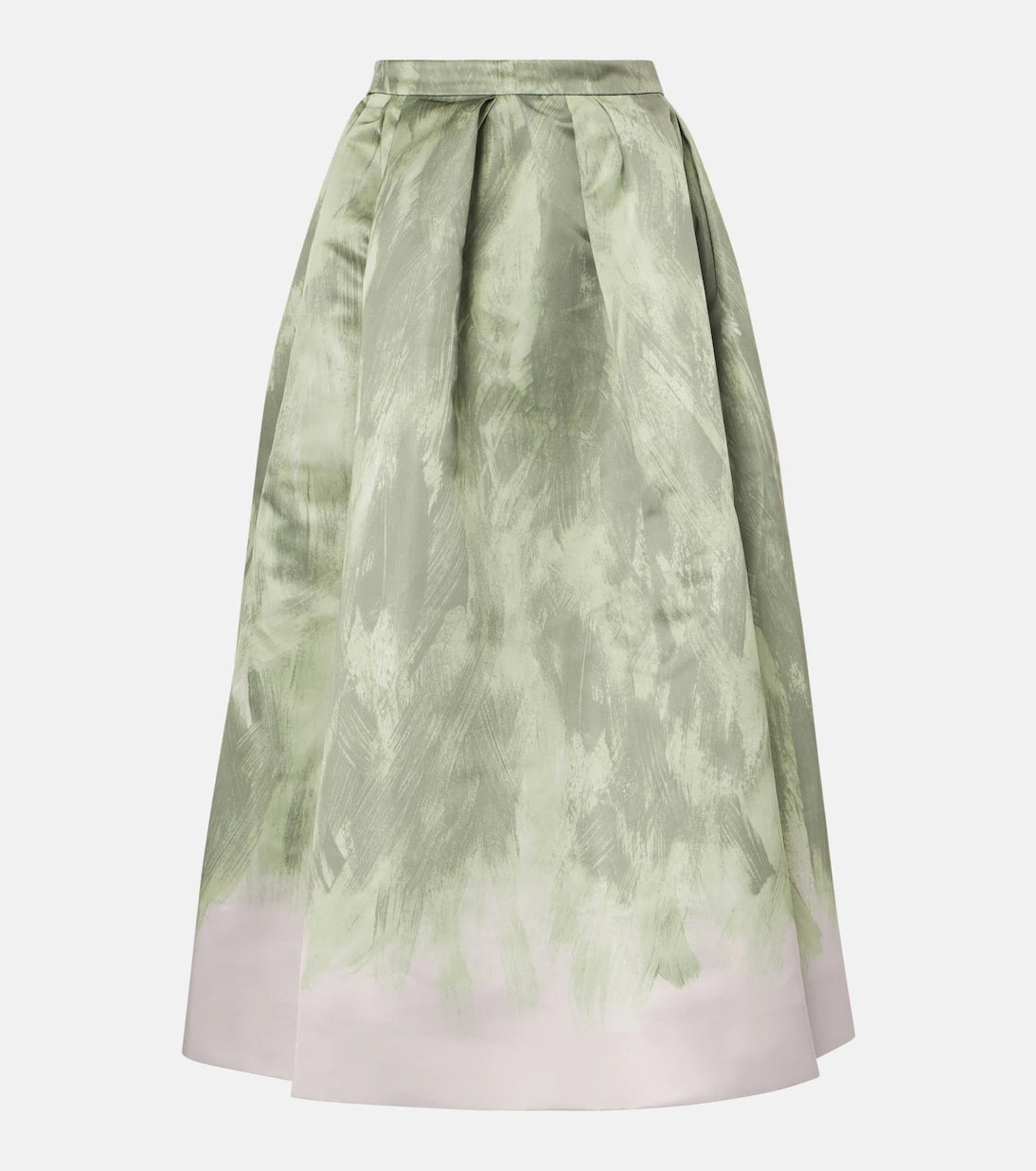 Dries Van Noten - تنورة ميدي من الساتان