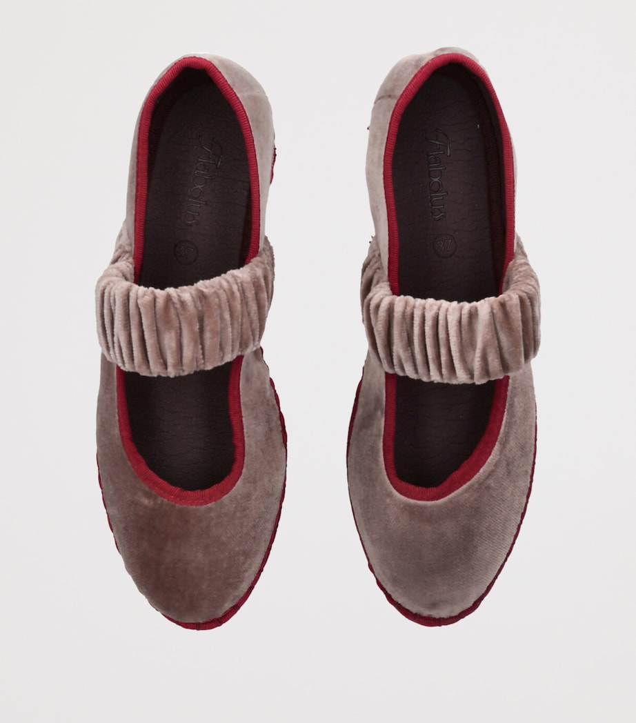 Flabelus Brown Velvet Mafalda Espadrilles