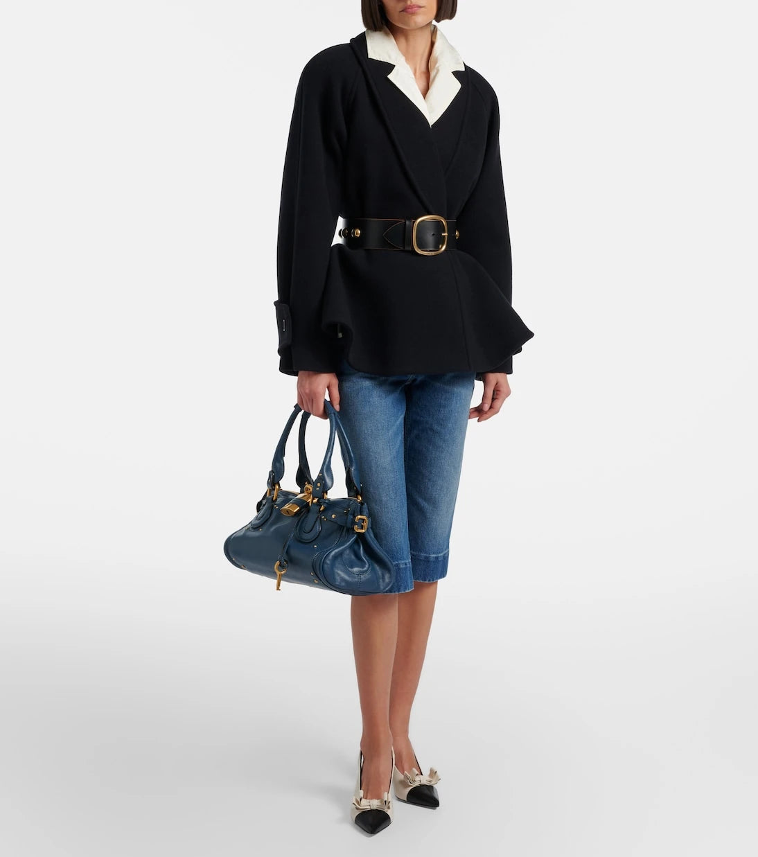 Chloé - Peplum wool-blend coat