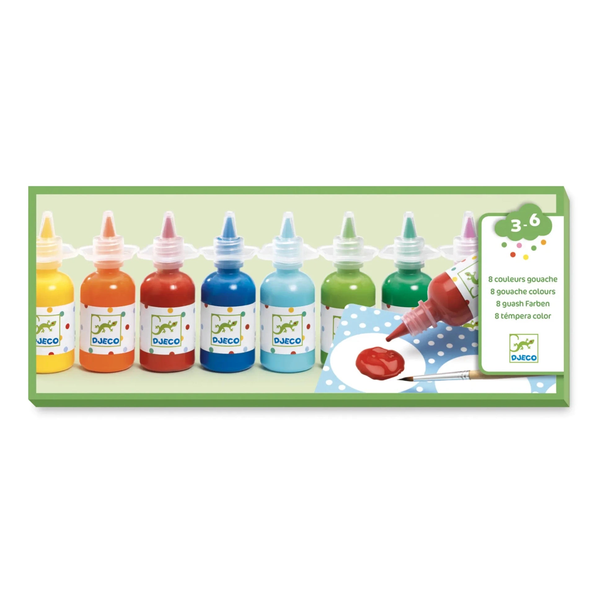 Djeco - Watercolour Paints - Set of 8