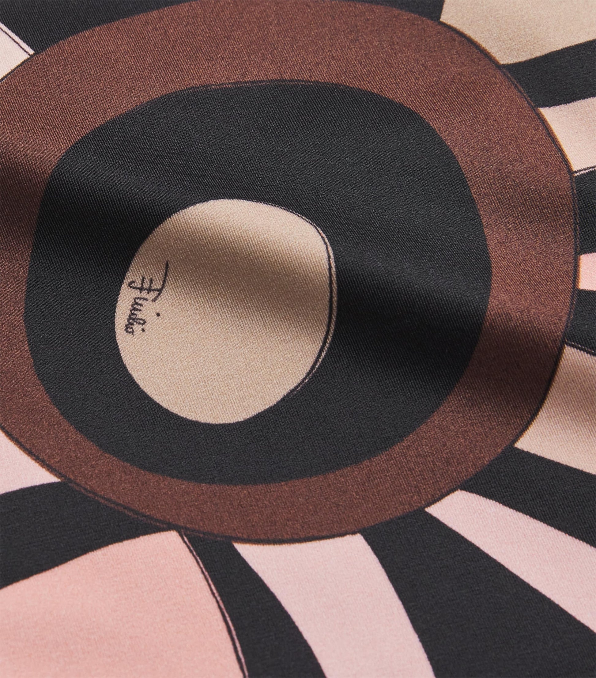 Multi Marmo Print High-Rise Bikini Bottoms