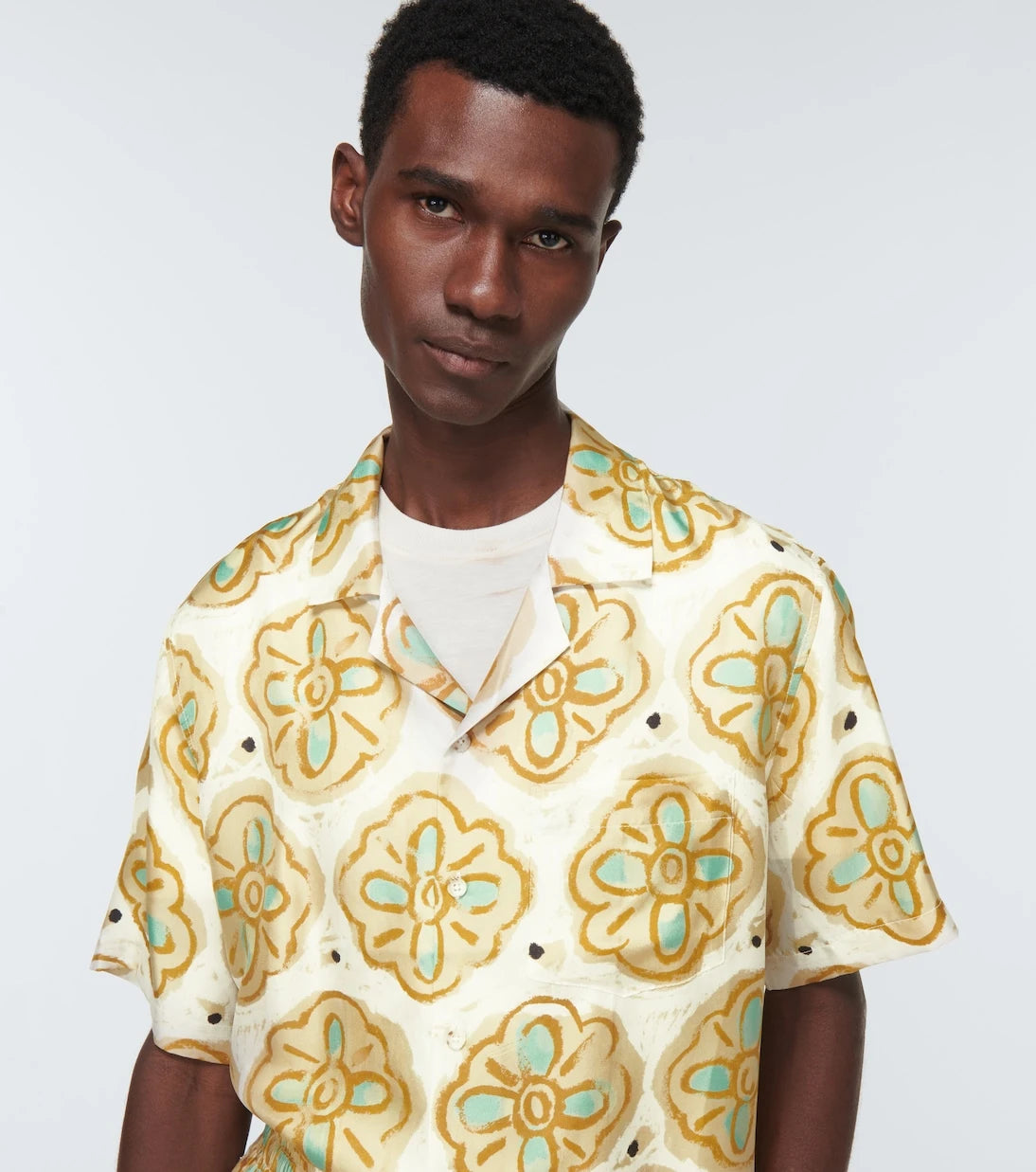 Commas - Printed silk shirt