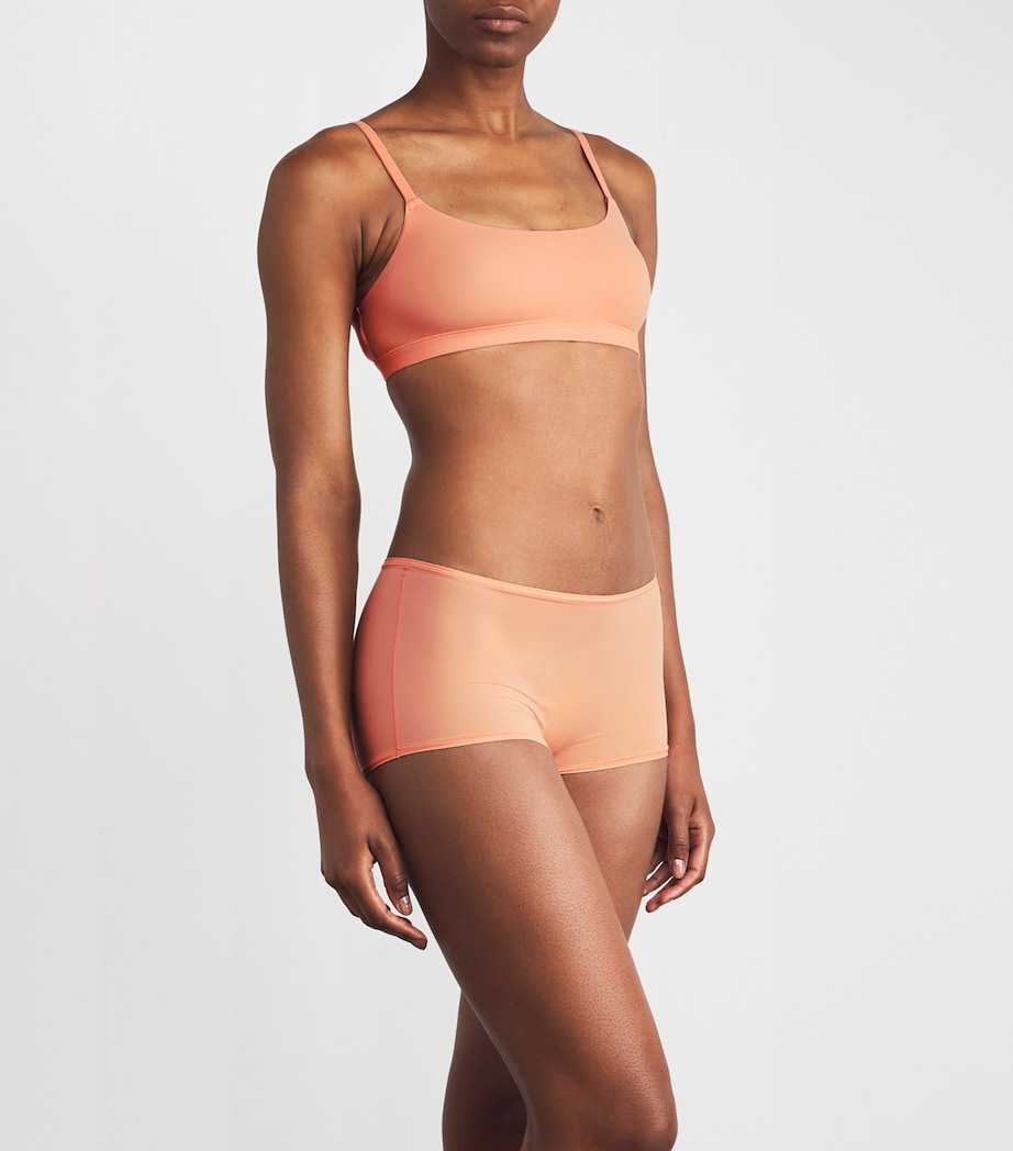 Skims Orange Fits Everybody Scoop-Neck Bralette