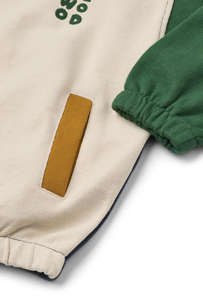 Детски памучен суичър Liewood Cassius Zip-up Sweatshirt