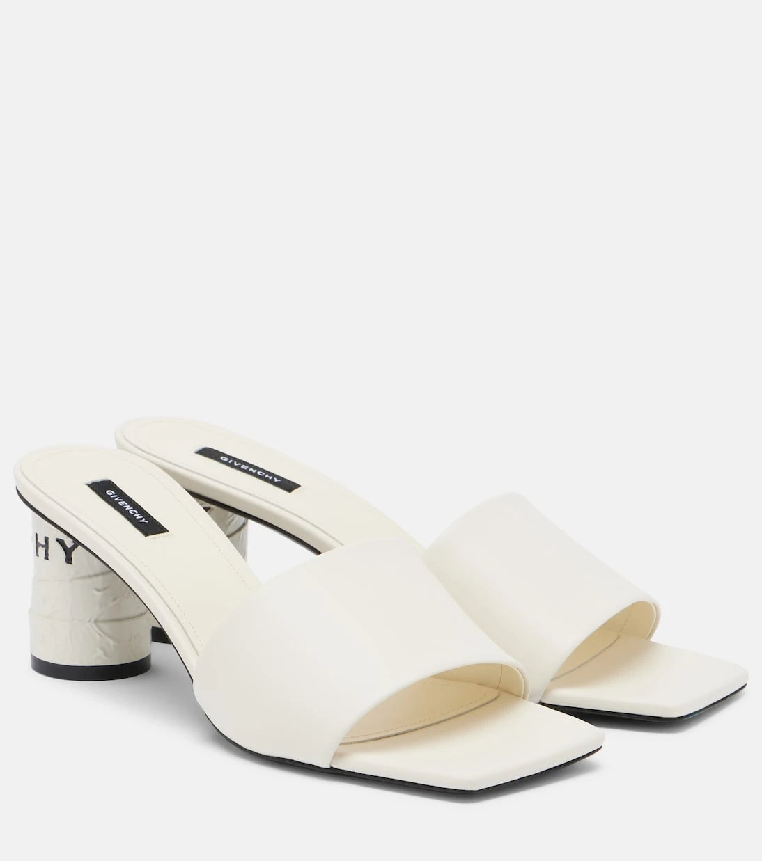 Givenchy - Tape leather mules
