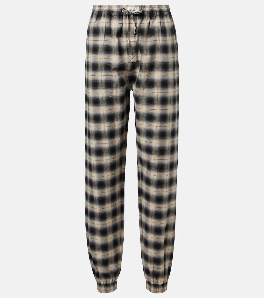 The Attico - Checked cotton sweatpants