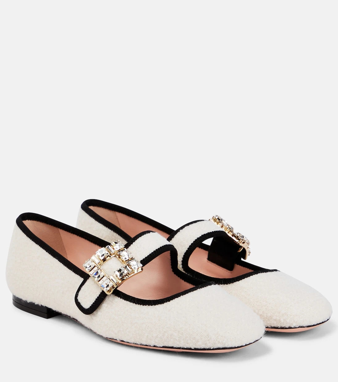 Roger Vivier - حذاء Très Vivier Babies المسطّح من قماش البوكليه