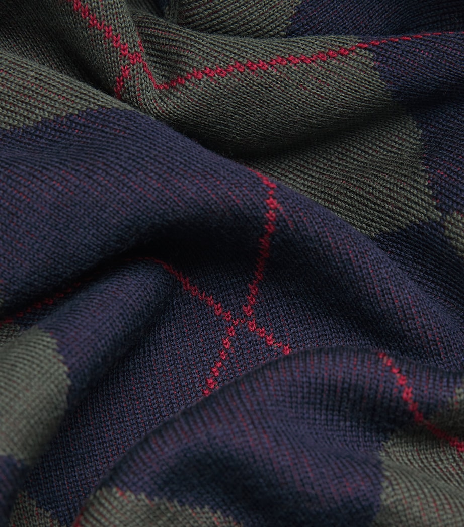 A.W.A.K.E Mode Multi Merino Wool Argyle Maxi Dress