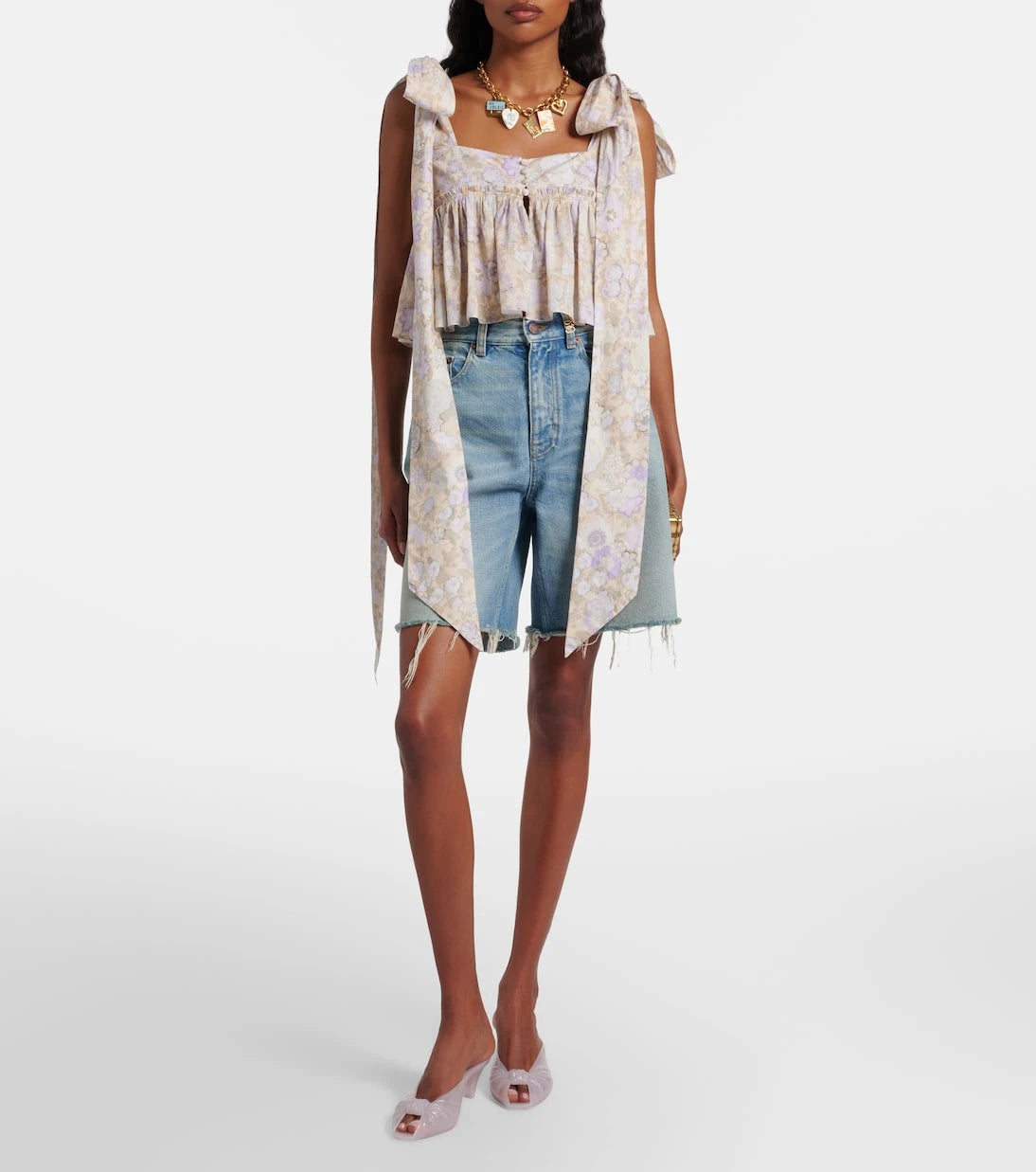 Chloé - Floral cotton top