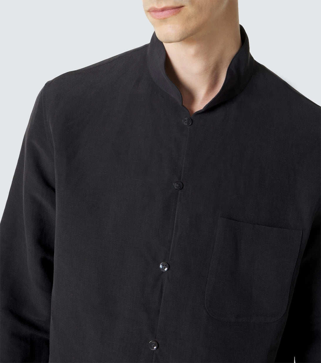 Umit Benan - Francis linen and silk shirt
