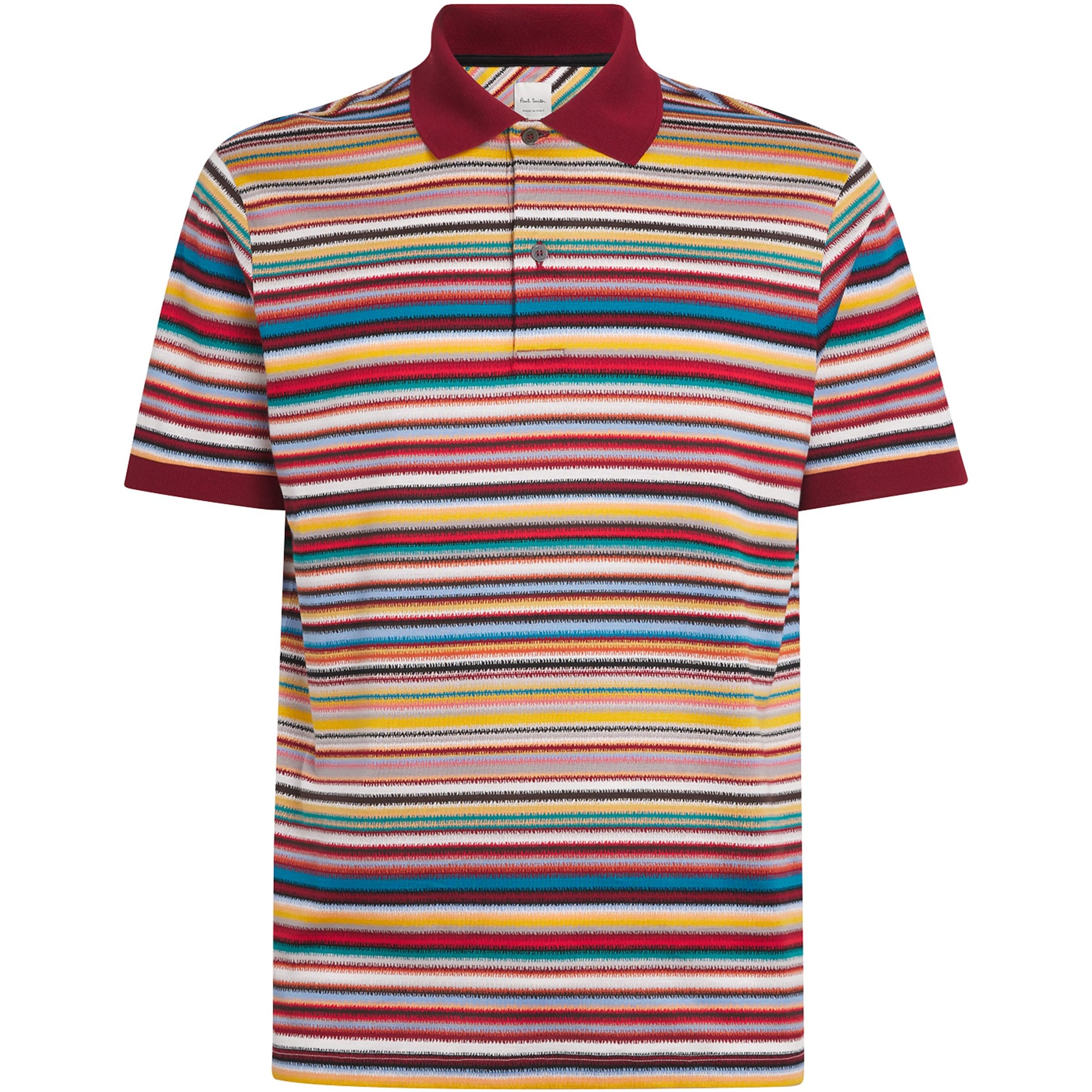Cotton Noisy Stripe Polo Shirt