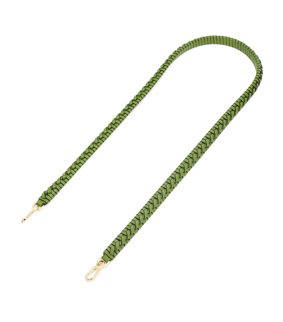 Green Calfskin Braided Strap