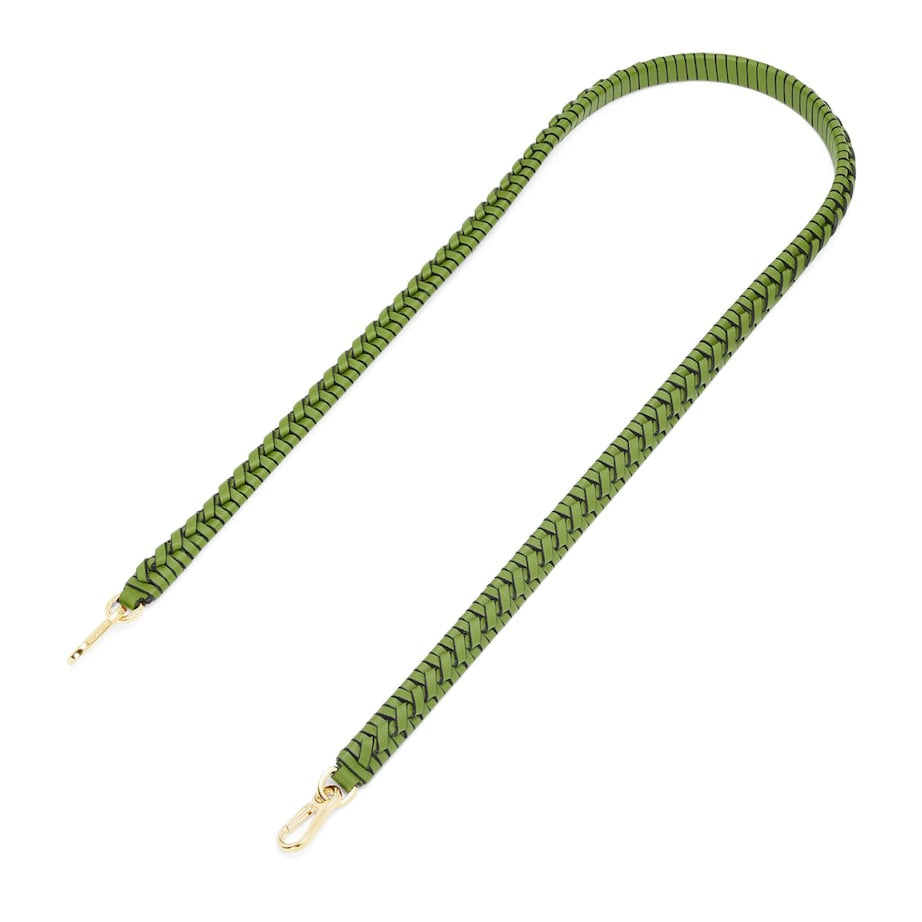Green Calfskin Braided Strap