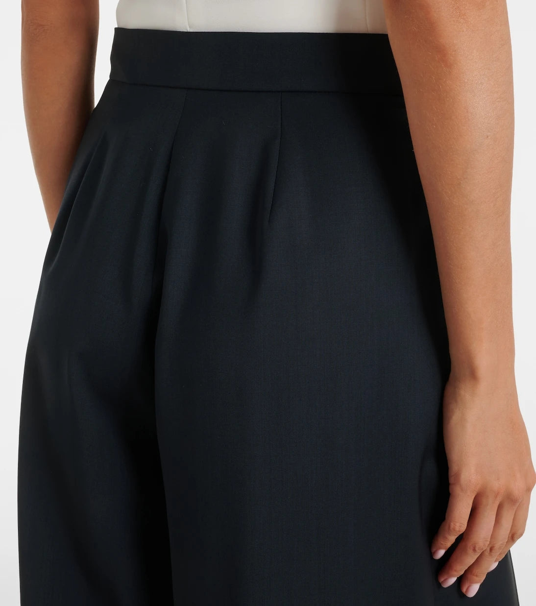 Max Mara - Pleated virgin wool wide-leg pants